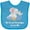 Turquoise, variant on Inktastic My Great Grandpa Loves Me Cute Elephants Clouds Moon Stars Boys or Girls Baby Bib