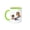 Green/White, variant on 3drose, Funny Pug Dog and Cavalier Puppy Dog Playing on Seesaw Cartoon, 11oz Magic Transforming Mug