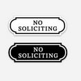 thumbnail image 4 of 10Pcs Small No Soliciting Signs Self-adhesive Stickers Waterproof PVC Fade-Resistant No Solicitation Stickers, 4 of 7