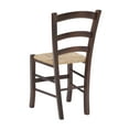 thumbnail image 4 of Linon Varney Indoor Ladder Back Dining Chair, Set of 2, Walnut, 4 of 13