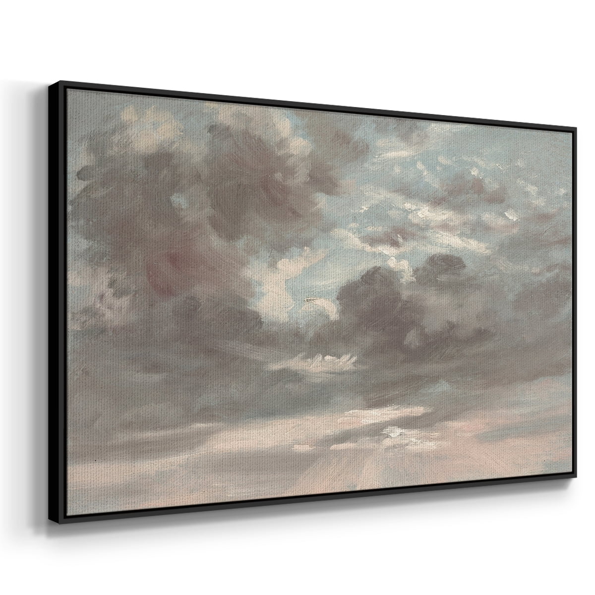 Vintage Landscape-CCXXXV By Wexford Home Framed in Black Wood Gallery Wrapped Canvas 27 in. x 41 in.