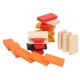thumbnail image 2 of Wooden Domino Blocks Building Blocks Educational Brain Game with Iron Box for Travel Kids 3+, 2 of 5