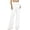 *3-White, variant on VBVC Women's Button-Down Gingham Pants,Breathable Pants for Women,Ladies High Waisted Pleated Trousers with Pockets,Black,S-2XL