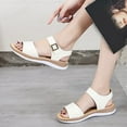 thumbnail image 7 of Ndbuld Women's Sandals,Flat Sandals for Women,Slip On Sandals Women,Beach Sandals for Woman,Summer Sandals,Girls Sandals,Walking Sandals Women Dressy,Slide Sandals Women,Square Toe Sandals White, 7 of 7