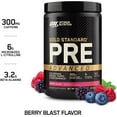 thumbnail image 2 of Optimum Nutrition, Gold Standard Pre Workout Advanced Powder, Berry Blast, 20 Servings, 2 of 6