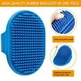 thumbnail image 2 of ROPO Dog Bath  Brush, Pet Shampoo Bath Brush Soothing Massage Rubber Comb with Adjustable Ring Handle for Long Short Haired Dogs and Cats 2pcs, 2 of 7