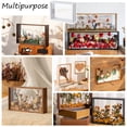 thumbnail image 5 of 7.4x2.4x5.5 Inch Rectangle Shadow Box Wood Shadow Box Display Case White Shadow Box Frame with Double Sided Clear Acrylic Window for Dried Flowers Leaves Specimen, 5 of 5
