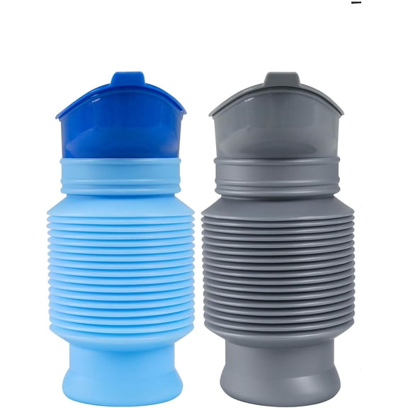Collapsible Emergency Urinal with Disposable Replacement Bags, Leakproof Car Urinal for Travelling, Traffic Jams & Hiking