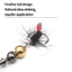 thumbnail image 2 of Señuelo Giratorio Pesca Con Anzuelo Triple Y Plumas Cuchara Giratoria Metal Color Azul, 2 of 8