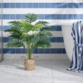 thumbnail image 2 of 2 Pack 28 Inch Tall Fake Areca Palm Tree, Artificial Potted Plants with Hand-Woven Handle Baskets for Home Office Porch Balcony Bedroom Decor, 2 of 5