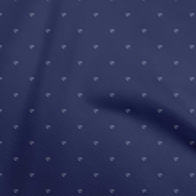 oneOone Cotton Poplin Blue Fabric Asian Floral Craft Projects Decor Fabric Printed By The Yard 56 Inch Wide