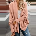 thumbnail image 1 of DPTALR Women Long Sleeve Knit winter Cardigan Sweater Solid Color Coat, 1 of 6