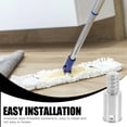 thumbnail image 4 of 2 Pcs Metal American Thread Connector Straight Pole Telescopic Pole Suitable for Metal Pole Mop Broom Brush 2pcs, 4 of 6