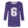 thumbnail image 5 of Vetsdori Tops for Women Tunic Plus Size Pullover Casual Summer Dressy,Graphic Three Quarter Sleeve Womans T-shirts Crewneck, 5 of 5
