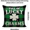thumbnail image 3 of St. Patrick’s Day Pillow Covers 20x20 Inches Set of 4 St. Patrick''s Day Decorations Buffalo Check Pillow Covers for Irish Shamrock Holiday Sofa Couch Bedroom Home Decor, 3 of 6