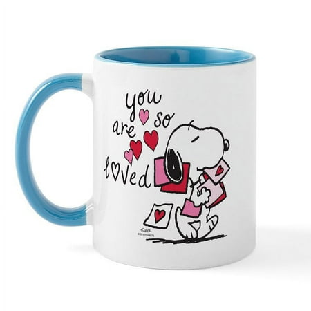 

CafePress - Snoopy You Are So Loved Mug - 11 oz Ceramic Mug - Novelty Coffee Tea Cup