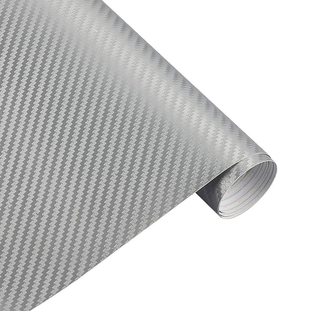 30cmx127cm 3D Carbon Fiber Vinyl Car Wrap Sheet Roll Film Stickers and ...