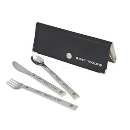3-Piece Diet Tool Weight Management Loss Portion Control Cutlery Silverware Tableware Utensil Set