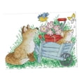thumbnail image 3 of of Embroidery Dog Butterlfy Pattern, DIY Needlework s for Beginners, Lovers, Adults 11CT, 3 of 8