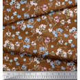 thumbnail image 3 of Soimoi polyester Crepe Fabric Artistic Floral Print Sewing Fabric Yard 42 Inch Wide, 3 of 5