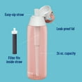 thumbnail image 5 of Brita 26oz Blush Pink Premium Leak Proof Filtered Water Bottle with Straw, 5 of 8
