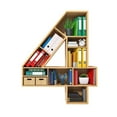 thumbnail image 1 of MesaSe Christmas Pendant Book Storage Rack Party Home Decoration Creative DIY Acrylic With LED Light Hanging Ornament, 1 of 18