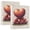 Heart-shaped Mounds Pixel Art, variant on Haosy Hardcover 3 Ring Binder 1.5 Inch Ring Decorative Binder Organizer for Home School Office, Cool Owl with Rose