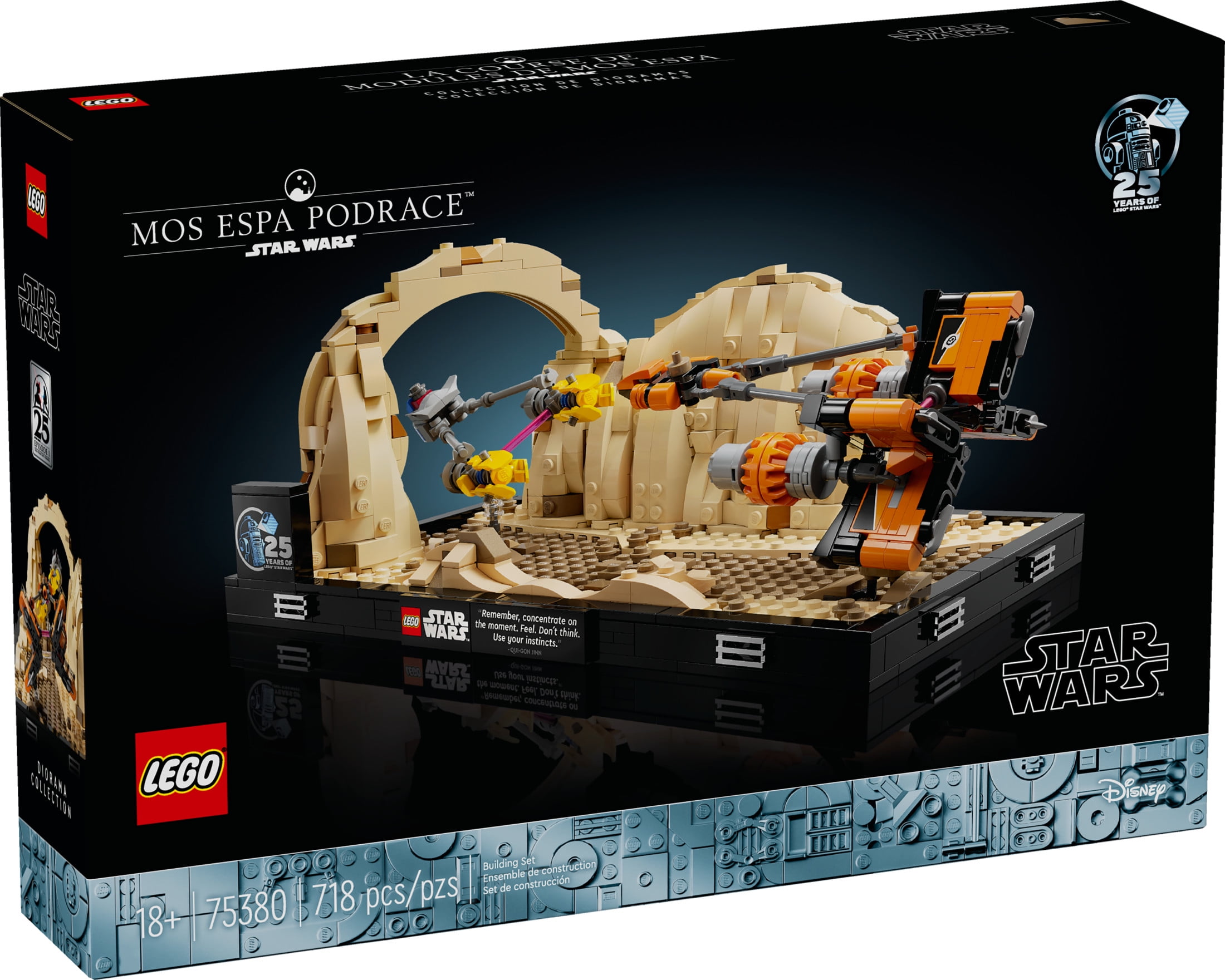 LEGO Star Wars: The Phantom Menace Mos Espa Podrace Diorama, Build and Display Model for Adults, Star Wars Fan Gift with Anakin Skywalker's Podracer, 75380