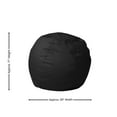 thumbnail image 4 of Emma + Oliver Small Solid Black Refillable Bean Bag Chair for Kids and Teens, 4 of 8