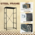 thumbnail image 4 of 4 Drawer Vertical Storage Dresser from floral ornament Fashionable modern textile with Wood Top Fabric Pull Drawers, 4 of 8