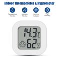 thumbnail image 3 of Mini termómetro higrómetro de 2 piezas, monitor portátil de temperatura y humedad de alta precisión, para el hogar, la oficina (batería incluida), 3 of 5