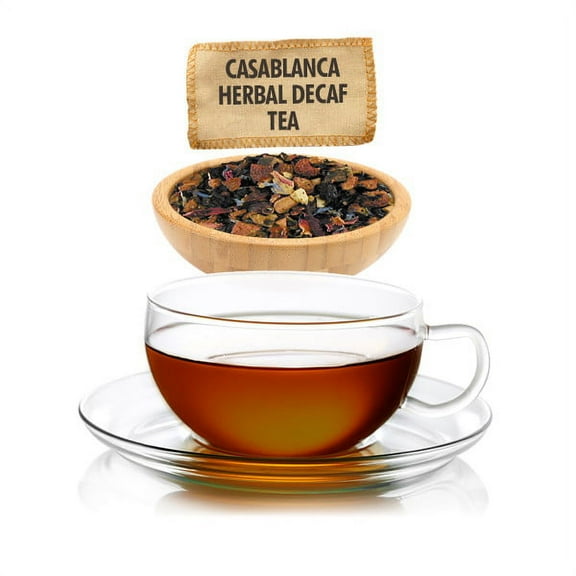 English Tea Store Caffeine Free Casablanca Herbal Tea Loose Leaf Variety Sampler Size 1oz