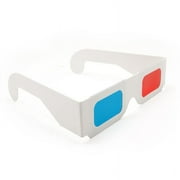 Universal Anaglyph Cardboard Paper Red Blue Cyan 3d Glasses Movie Glasses I5Z8
