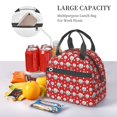 thumbnail image 5 of Naloa Cute Baseball Print Lunch Bag for Women & Men Insulated Lunch Box or Cooler Lunch Tote Bags for Work, Travel, Outdoor, 5 of 5