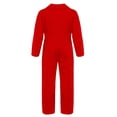 thumbnail image 2 of Miaeowve Kids Boys Mechanic Costume Dance Coveralls Long Sleeve Solid Twill Overalls Boilersuit Red 6, 2 of 5
