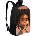 thumbnail image 2 of Custom Name American Black Backpack for Teens Bookbag Little Elementary Middle Bag Pack for Ages 68 812 African Magic Princess BookBag, 2 of 5