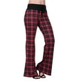 thumbnail image 1 of HDE Women and Women's Plus Pajama Pants Sleepwear PJ Bottoms (Red Black Flannel, 3X), 1 of 5