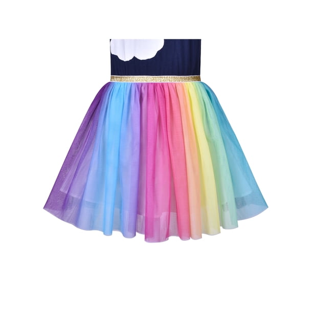 long sleeve tulle rainbow dress Hanna Andersson | Long Sleeve Rainbow Dress In Soft Tulle