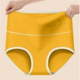 thumbnail image 2 of lulshou Womens Underwear High Waisted Panties Booty Lifting Sexy Breathable Soft Briefs Underwear, Yellow, M, 2 of 4