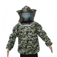 thumbnail image 2 of Chaqueta de apicultura Chaqueta de apicultor ultraligera de máxima protección con capucha de velo para apicultores profesionales principiantes Camuflaje de cinco estrellas, 2 of 12