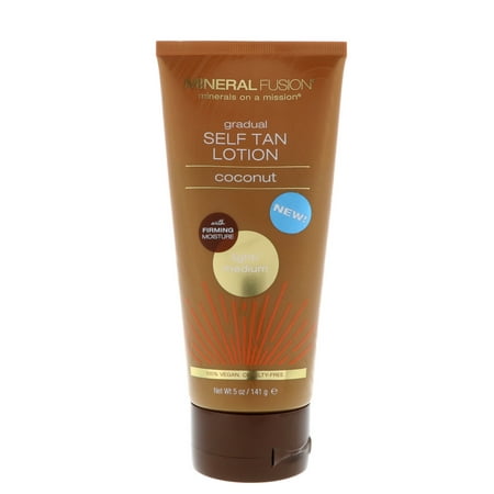 Mineral Fusion Gradual Self Tan Lotion Light Medium Coconut 5 oz 141 g