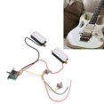 thumbnail image 1 of HH Electric Guitar Pickup, Copper Wire Plastic HH Pickup Prewired  for Upgrade, 1 of 7