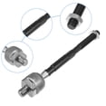 thumbnail image 3 of Unique Bargains 2 Pcs Front Inner Tie Rods Fit for Infiniti G35 2003-2007 for Nissan 350z 2003-2009 Black, 3 of 7