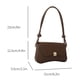 thumbnail image 5 of Bolsa De Hombro Bolso bandolera con hebilla de bloqueo de metal con personalidad elegante para mujer (marrón) Ehuebsd Para Estrenar, 5 of 9