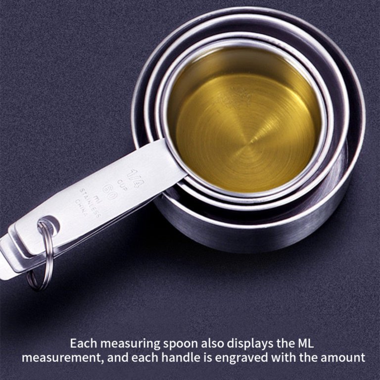 Hi.FANCY Measuring Spoons Set,Stainless Steel Measuring Cups,Flour