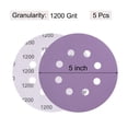 thumbnail image 2 of 5 Pack 5-Inch Purple Sanding Discs 1200 Grits 8 Hole Hook & Loop Professional Aluminum Oxide Sandpaper, 2 of 6