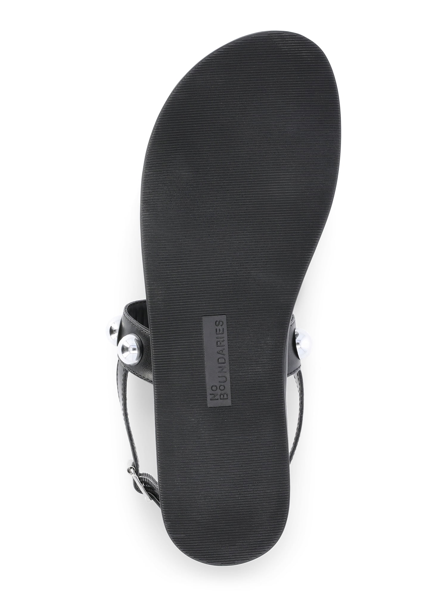 No Boundaries Women's Studded Flat Sandals