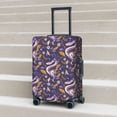 thumbnail image 2 of Lsque Snake And Floral Printed Luggage Cover, Travel Luggage Protector,Scratch and Dirt Resistant, Fits 18-32 Inch Luggage - Small, 2 of 9