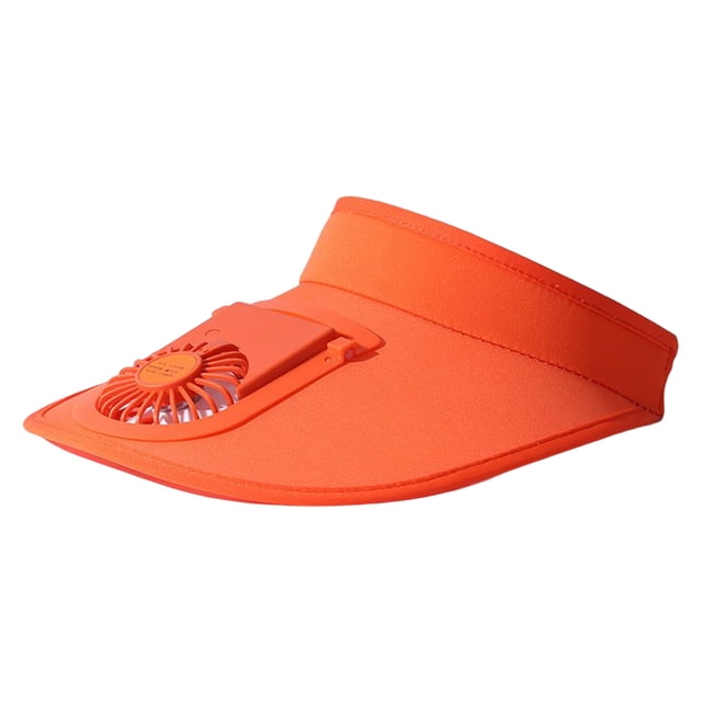 Sombrero De Sombrilla Gorra de golf de béisbol con ventilador de carga USB, gorras parasol para acampar (naranja) Tmvgtek Para Estrenar