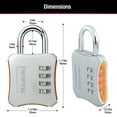 thumbnail image 6 of Master Lock 4 Dial Resettable Combination Padlock with Metal Body, School Locker and Gym Lock, 6 of 6